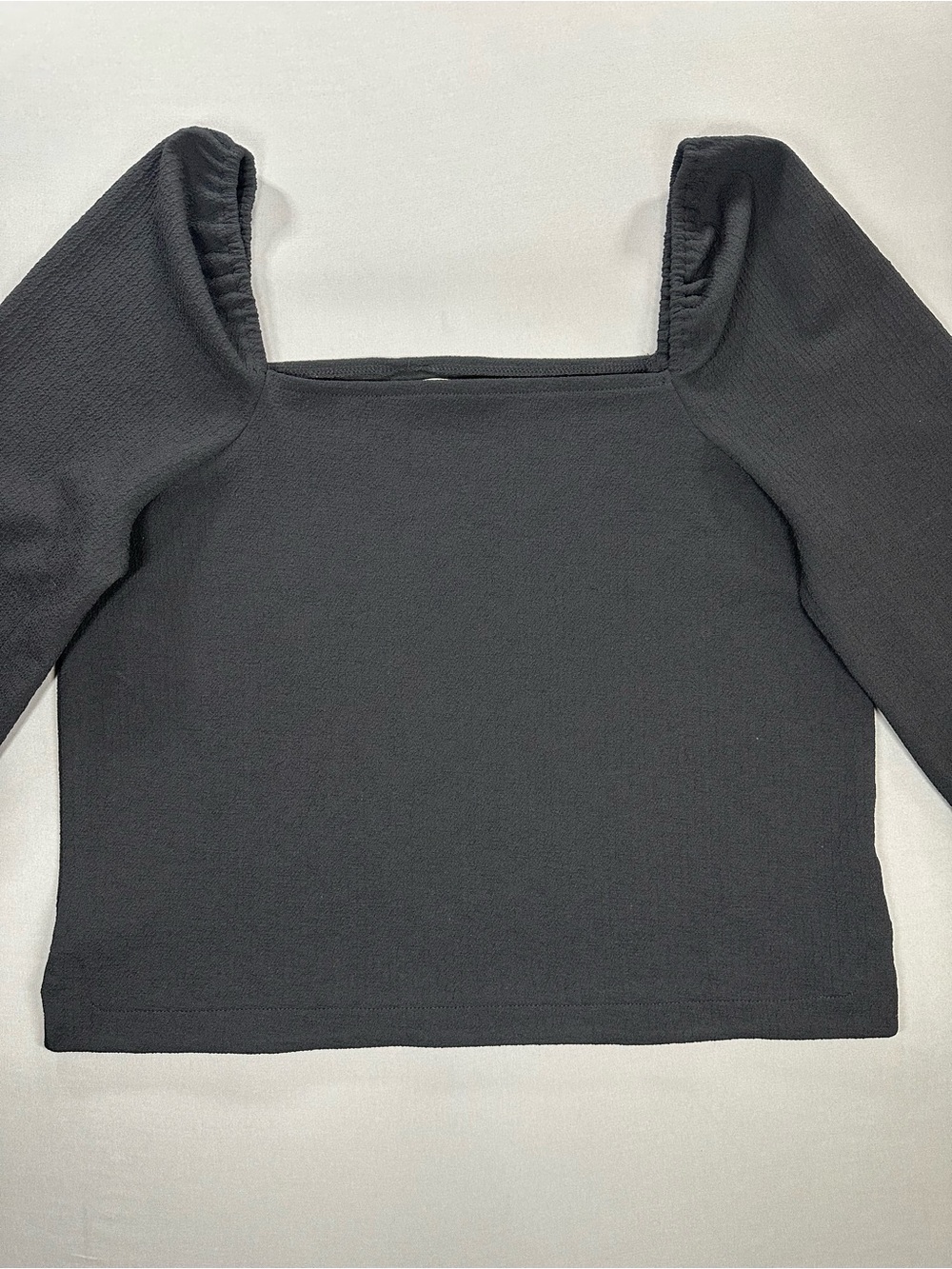Madewell Crepe Square-Neck Puff-Sleeve Top - Womens XL - Picture 6 of 17